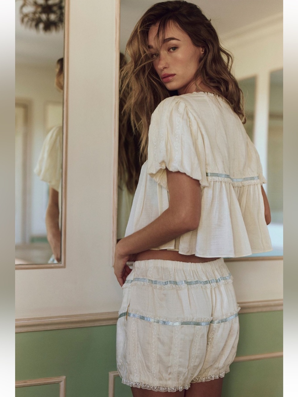 Free People Bali Sweetie Pie Set Tofu White Intimately Top Shorts Small XS NEW - Picture 3 of 11